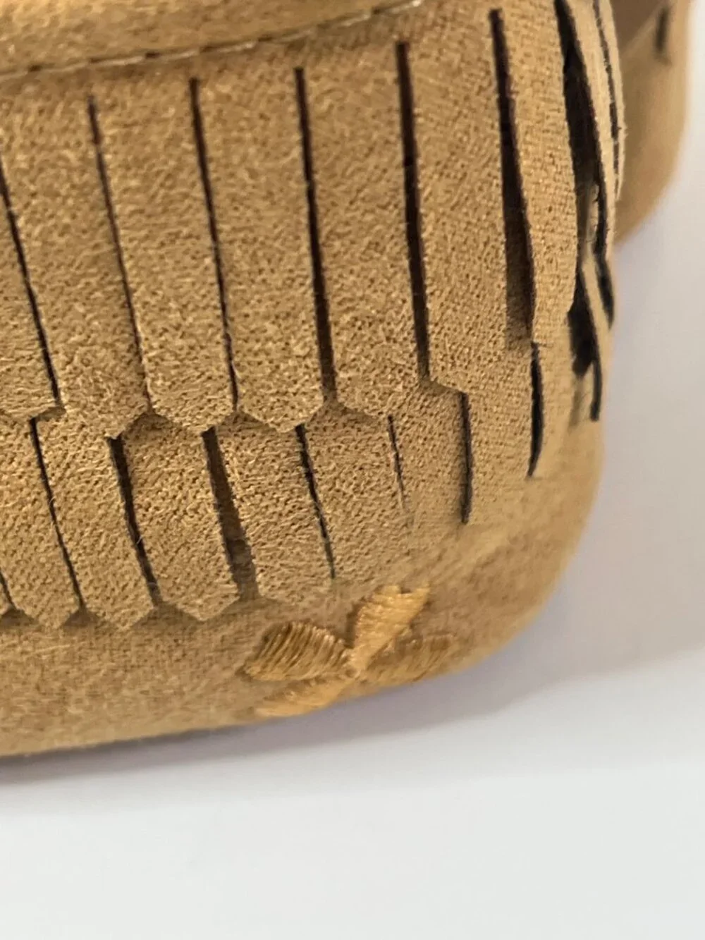 Lucky Brand Baby Girls Faux Suede Fringe Ankle Booties Tan Size 1